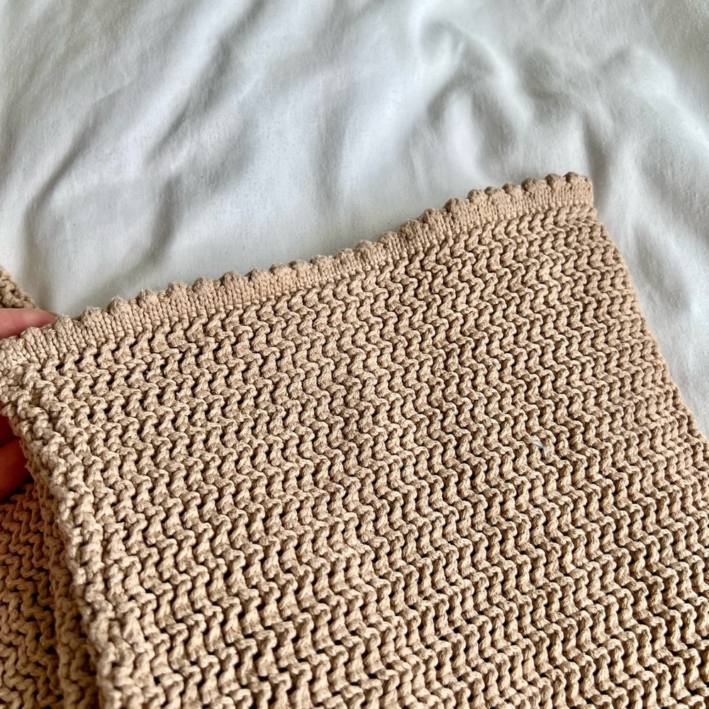 Reformation Beige Knit Cropped Pants - Picture 7 of 10